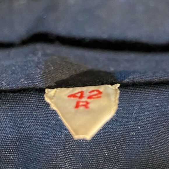 Men's Vintage Koratron Scotchgard Black Trench Rain Over Coat - with Liner - 42R - Picture 2 of 5